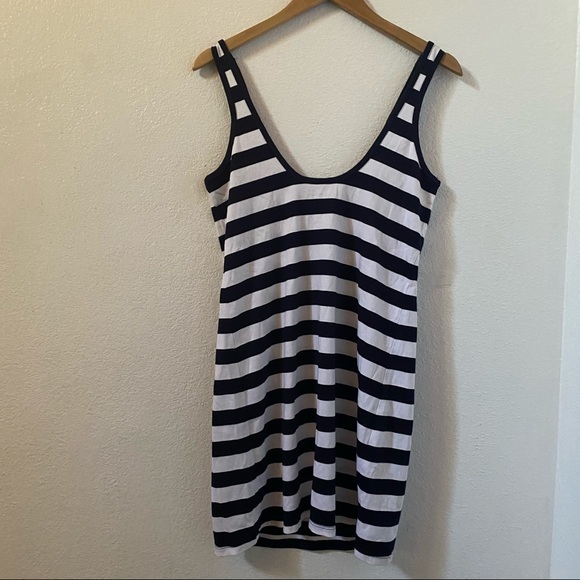 ASOS short black&white stripe shift dress NWT 2 - Picture 3 of 6